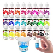25 Colors Liquid Dye Colorant Set Tasteless Food Colorant Cake Coloring Liquid