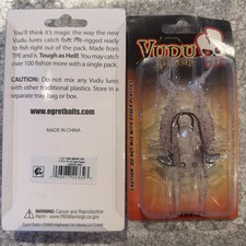 2 Packs Egret Baits Vudu 3.25” Shrimp Cajun Pepper