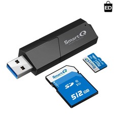 USB 3.0 Dual Slot SD  Micro SD Card Reader - High-Speed Data Transfer Device