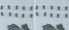 LEGO x 80 Dark Bluish Gray Technic, Pin 1/2 with Friction Ridges 89678