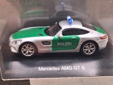 Schuco Model Car 1:87 H0 Mercedes AMG GT S Police