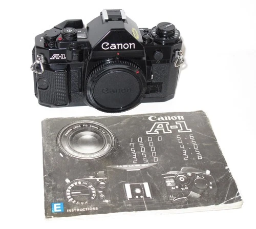 VTG Canon A-1 SLR 35mm Film Camera in Near Mint Condition - Please Read - TESTED