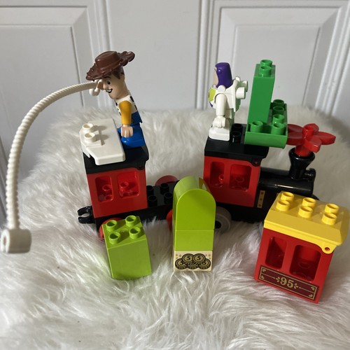 Lego Duplo Toy Story Disney Large Block Train Set with Woody & Buzz Lightyear