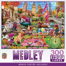 Masterpieces 300 Piece EZ Grip Jigsaw Puzzle - Dog Gone 300 Piece, Assorted