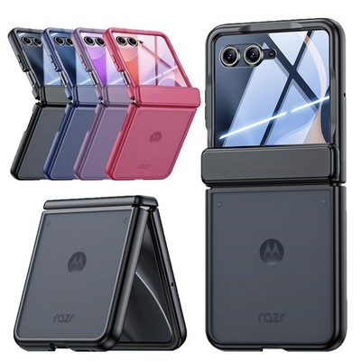 For Motorola Razr Ultra 2026 2025 2024 Case Hinge Cover + Front Screen Protector