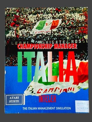 Atari ST - Championship Manager Italia - VINTAGE RARE, boxed, komplett & getestet