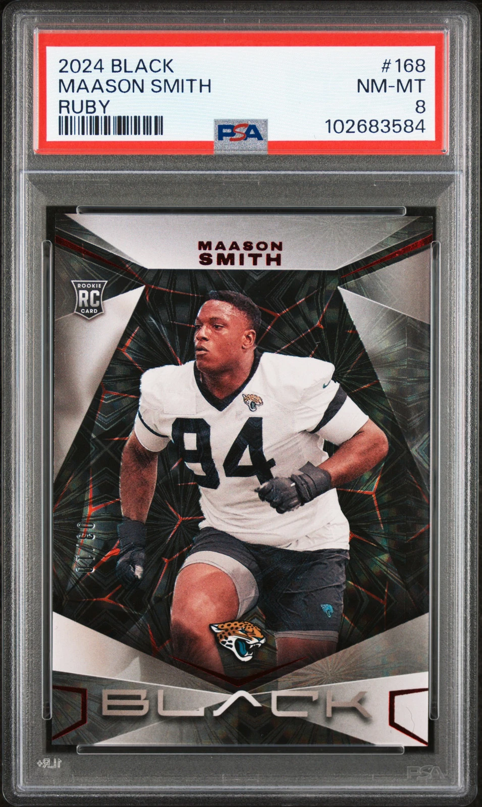 Maason Smith Panini Black #168 Ruby