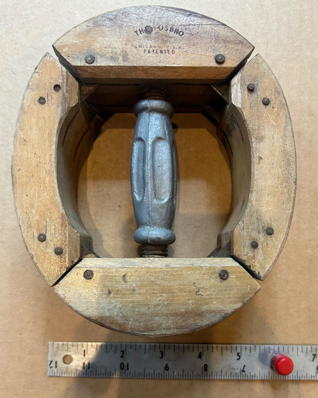 Vintage The Osbro Wooden Adjustable Hat Stretcher