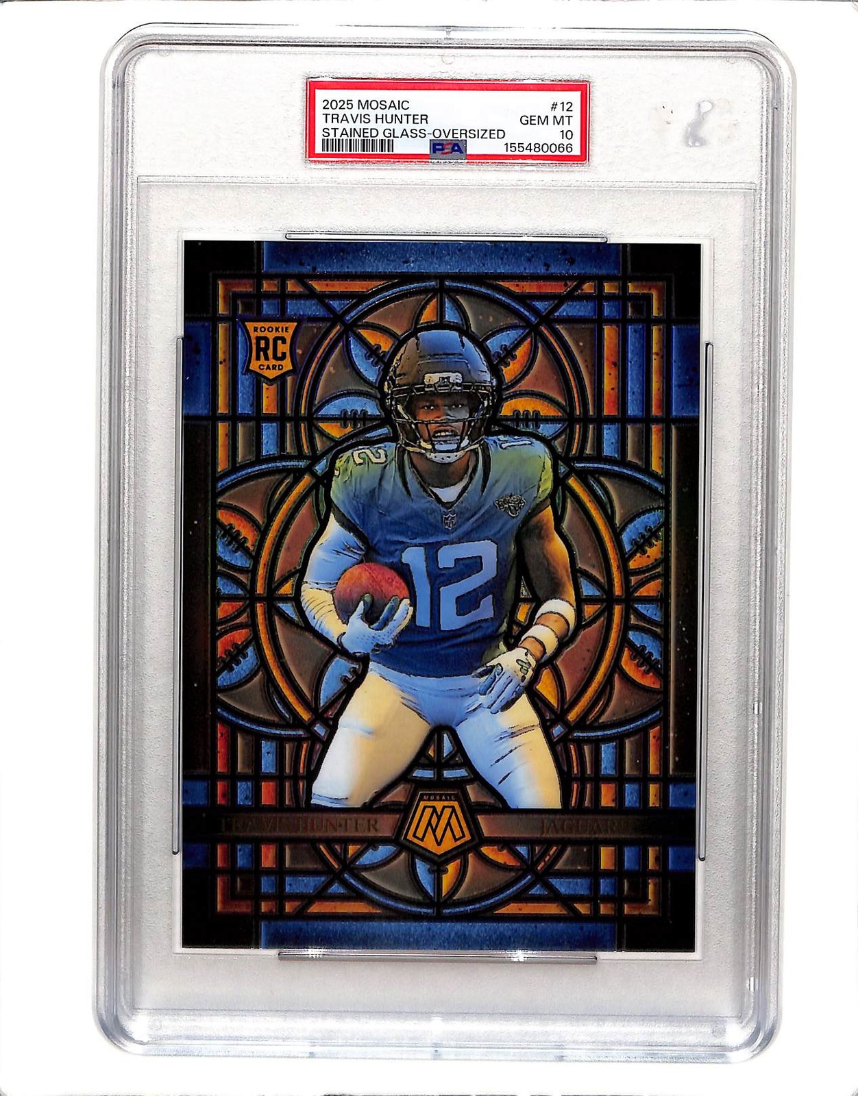 Travis Hunter Panini Mosaic Stained Glass #12 Base