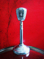 Vintage RARE 1930s Packard Bell / Universal D20H dynamic microphone w P796 stand