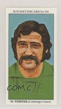 1978 The Sun Soccercards Defenders Malcolm Webster #536