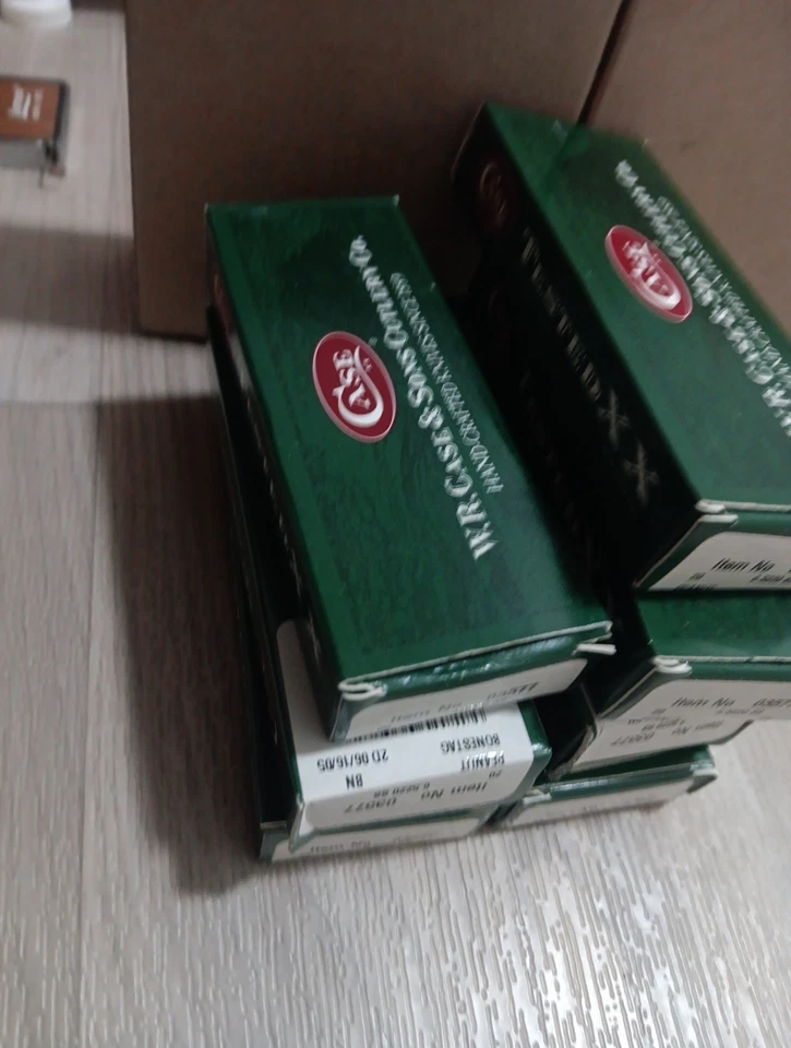 Lote de 7 cuchillos W.R. Case & Sons cutlery co HTR Arkansas ébano  Foto 3 de 4