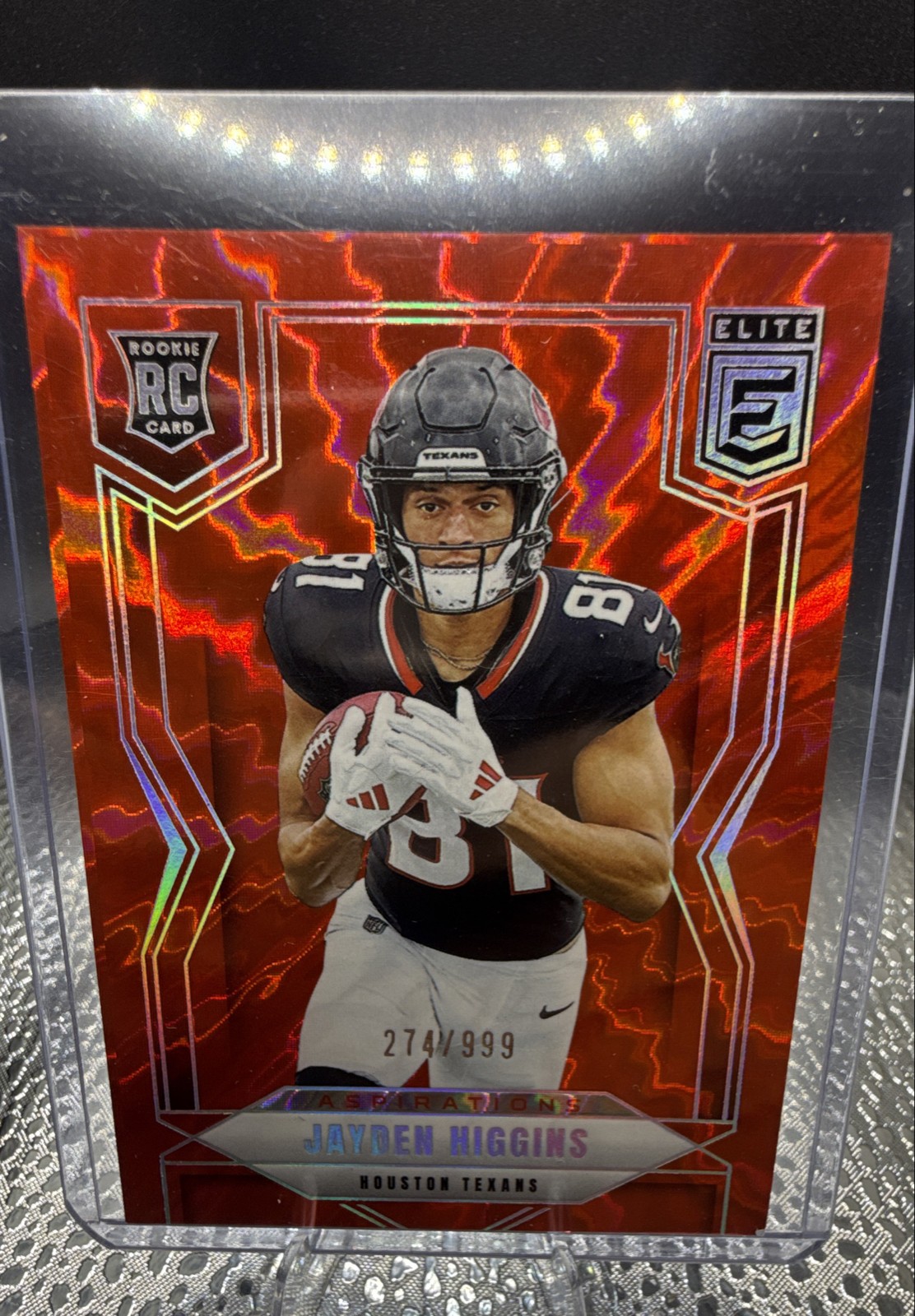2025 Panini Donruss Elite - Jayden Higgins #134 Aspirations Shimmer /999 (RC)