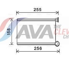 AVA Clever Choice Wärmetauscher Innenraumheizung RTA6551 für RENAULT MEGANE 2