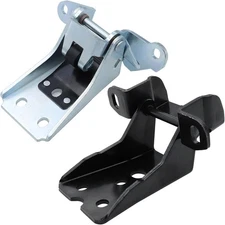 2-Pack Left Right Door Hinge Upper Lower Set - Steel, Standard, Unfinished