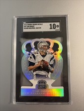 2014 Panini Crown Royale TOM BRADY #87 Silver Holofoil Die-cut /199 - SGC 10 GM