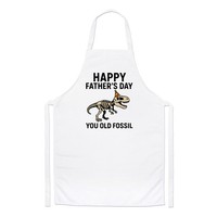 Happy Vatertag You Old Fossil Chefs SchüRze Lustig Dad Opa Dinosaurier Geschenk