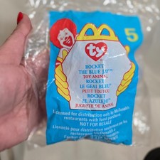 Ty Beanie Baby Rocket The Blue Jay McDonald's Happy Meal Toy Animal 5