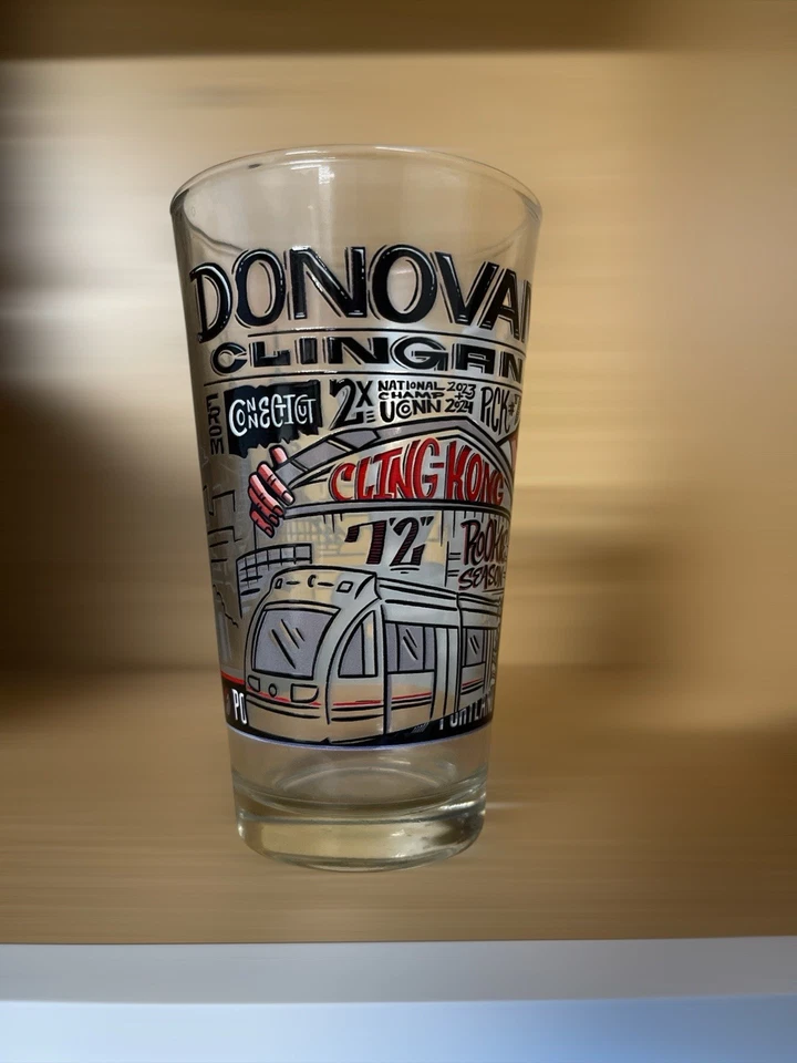 DONOVAN CLINGAN Portland Trail Blazers vidrio de pinta NBA 2024-25 equipo conmemorativo Foto 2 de 2