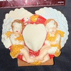 **VINTAGE** Ceramic Cherub Photo Frame Painted Angle Baby’s *Not Original Paint* — photo 9