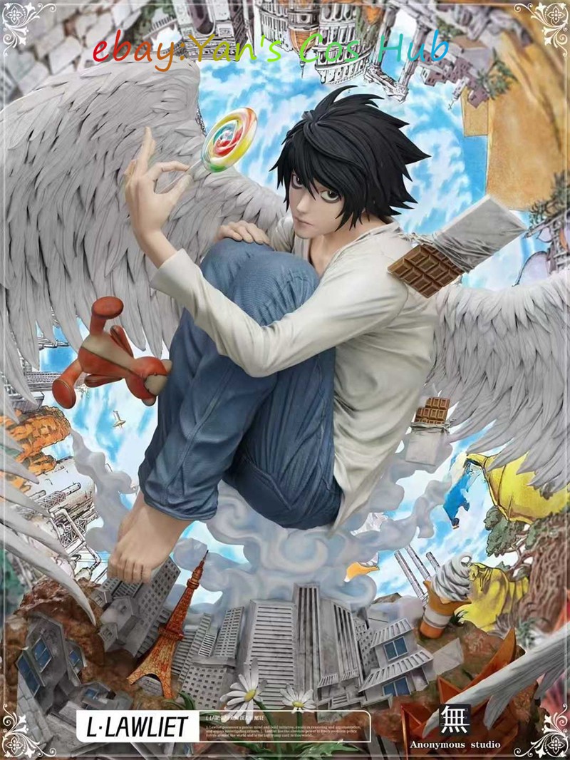 In Stock 31cm Anonymous studio Death Note Anonymous L Lawliet