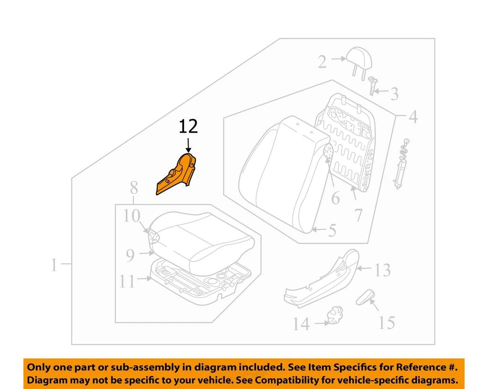 Chevrolet Pontiac Aveo Aveo 5 2006-2011 cubierta asiento trasero si inr * 96439559 nuevo Foto 2 de 3