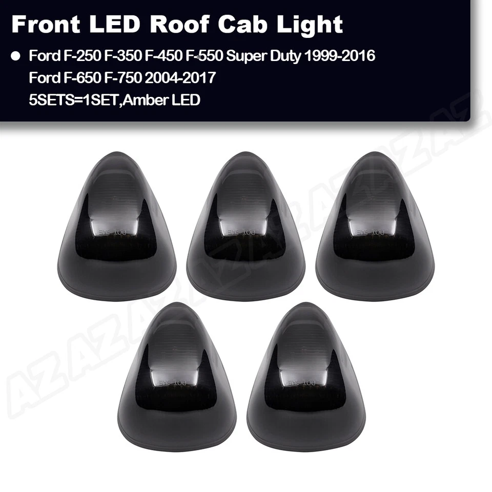 For 1999-2016 Ford F250 F350 F450 Super Duty LED Cab Roof Marker Running Lights - Image 4 of 4