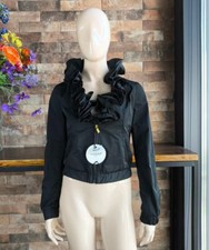 Blugirl Blumarine Italy Women Jacket With Big Ruffle Unworn 42 IT