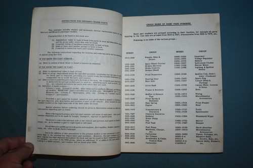 1952 Mercury Monarch Chassis Parts Catalogue List Book Manual Catalog Canadian - Picture 4 of 10