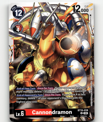Digimon CCG Cannondramon BT15-018 - Exceed Apocalypse | eBay