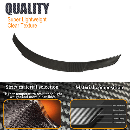 Carbon Heckspoiler Abrisskante Spoiler Lippe für Mercedes C238 E300 E400 E53 - Picture 9 of 13