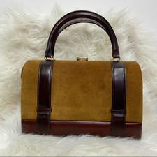 Tano Madrid Purse Suede & Leather Doctor Style Bag