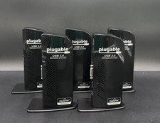 LOT OF 5 - Plugable UD-3900 USB 3.0 Universal Docking Station No/ Cables