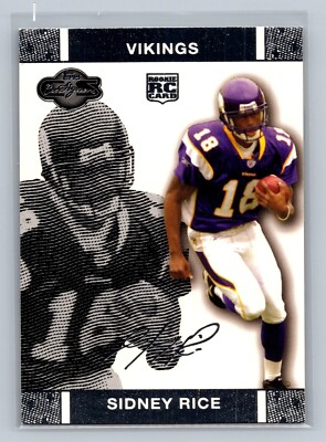 SIDNEY RICE 2007 TOPPS CO-SIGNERS RC #88 SILVER SP 1762/2499 MINNESOTA