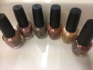 Opi Nail Polish Lacquer Lot Set Of 6 Neutral Shades Full Size 0 5 Oz