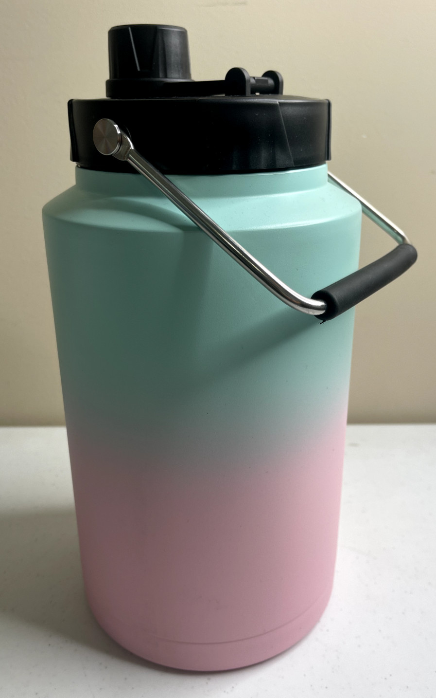 128OZ Insulated Water Bottle with Double Walled,  One Gallon Wide Mouth Vacuum