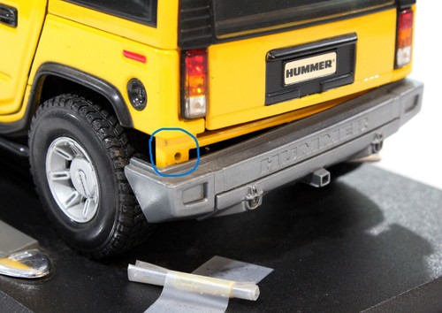 Maisto 1998 Hummer H2 SUV 4x4 escala 1:18 diecast modelo militar MA #854 de colección - Imagen 11 de 17