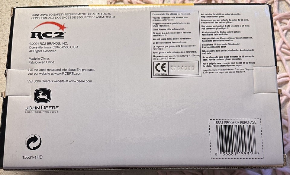 Vintage 2004 Ertl John Deere L110 Lawn & Garden Tractor NIB (Item 2