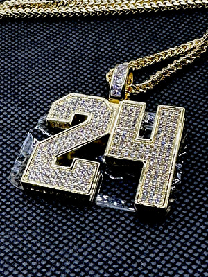 New KING ICE Black Mamba Classic #24 Pendant 24