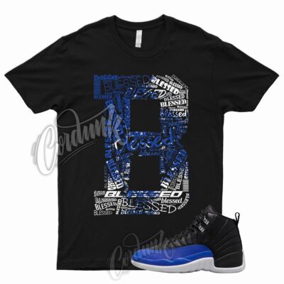 BLESSED Shirt for J1 12 Hyper Royal WMNS Metallic Silver Game 5 Racer Blue 1
