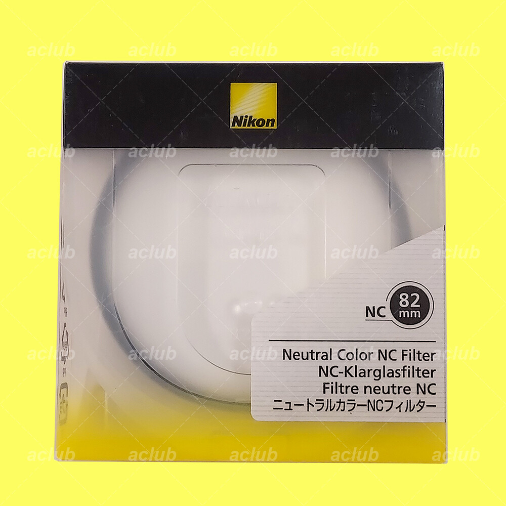Nikon 82mm NC Neutral Clear Filter – Multi-Coated, Protects Lens From Scratches & Dust, Reduces Flare