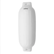 BOATER SPORTS MARINE BOAT INFLATABLE FENDER WHITE 8.5" x 27"