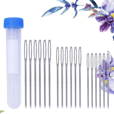 18 Pcs Large Eye Needles Needles Sewing Needle