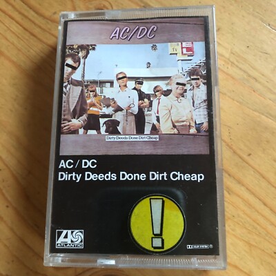 AC/DC Dirty Deeds Done Dirt Cheap Musikcassette