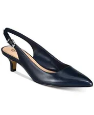 Bella Vita Scarlett Womens Slingback Pump Navy Leather US Size 11 WIDE