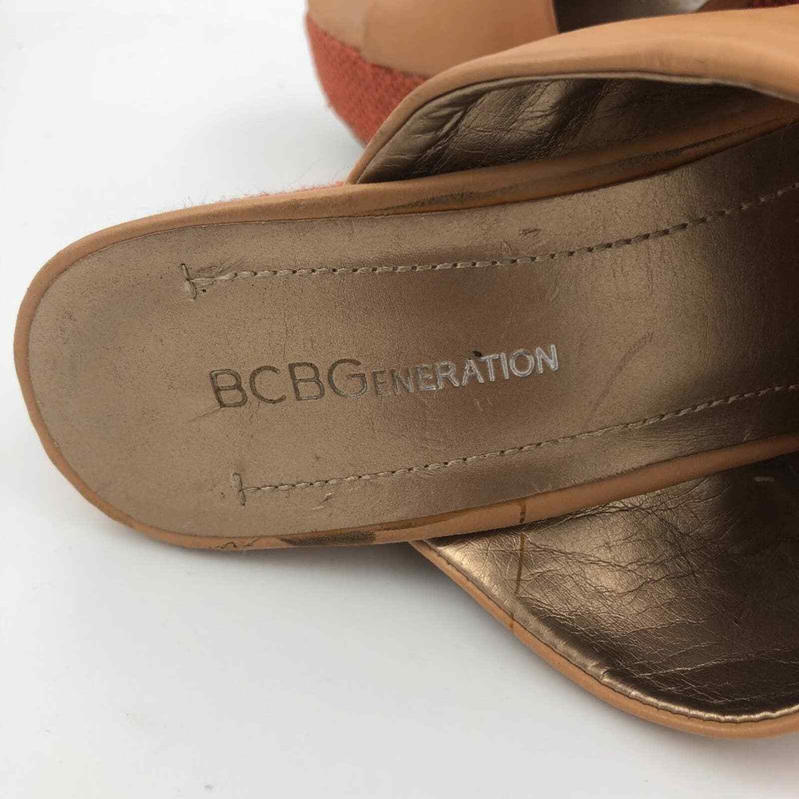 BCBGeneration 'Imagene' Platform Wedge Sandals Ta… - image 8