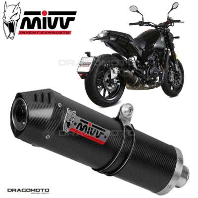 Auspuff BENELLI LEONCINO 500 2021 2022 MIVV Oval Carbon CC
