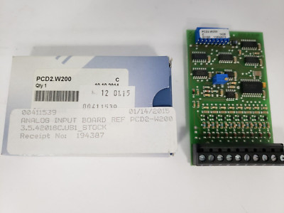 SAIA -BURGESS CONTROLS PCD2.W200 ANALOG INPUT MODULE 8 POINT 0-10V NIB