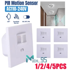 LOT 110V Automatic PIR Occupancy Motion Sensor Light Switch Auto On/Off Infrared