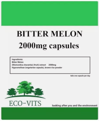 Bittermelone 2000mg Kapseln - Blutzucker & Stoffwechselunterstützung - ECOVITS